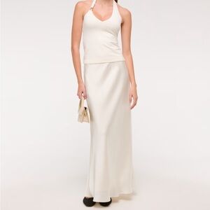 NEW Abercrombie satin maxi skirt